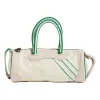 (WMNS) adidas Monogram Jacquard Suede Mini Duffel Bag 'Cream White Green' IT7386 sold by KicksCrew