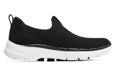 (WMNS) Skechers Go Walk 6 'Black White' 124557-BKW sold by KicksCrew