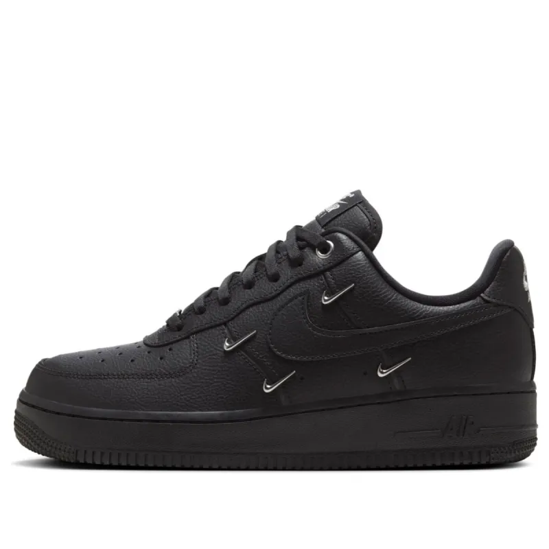 (WMNS) Nike Air Force 1 Low 'Black Silver Mini Swoosh' HQ1180-001 sold by KicksCrew