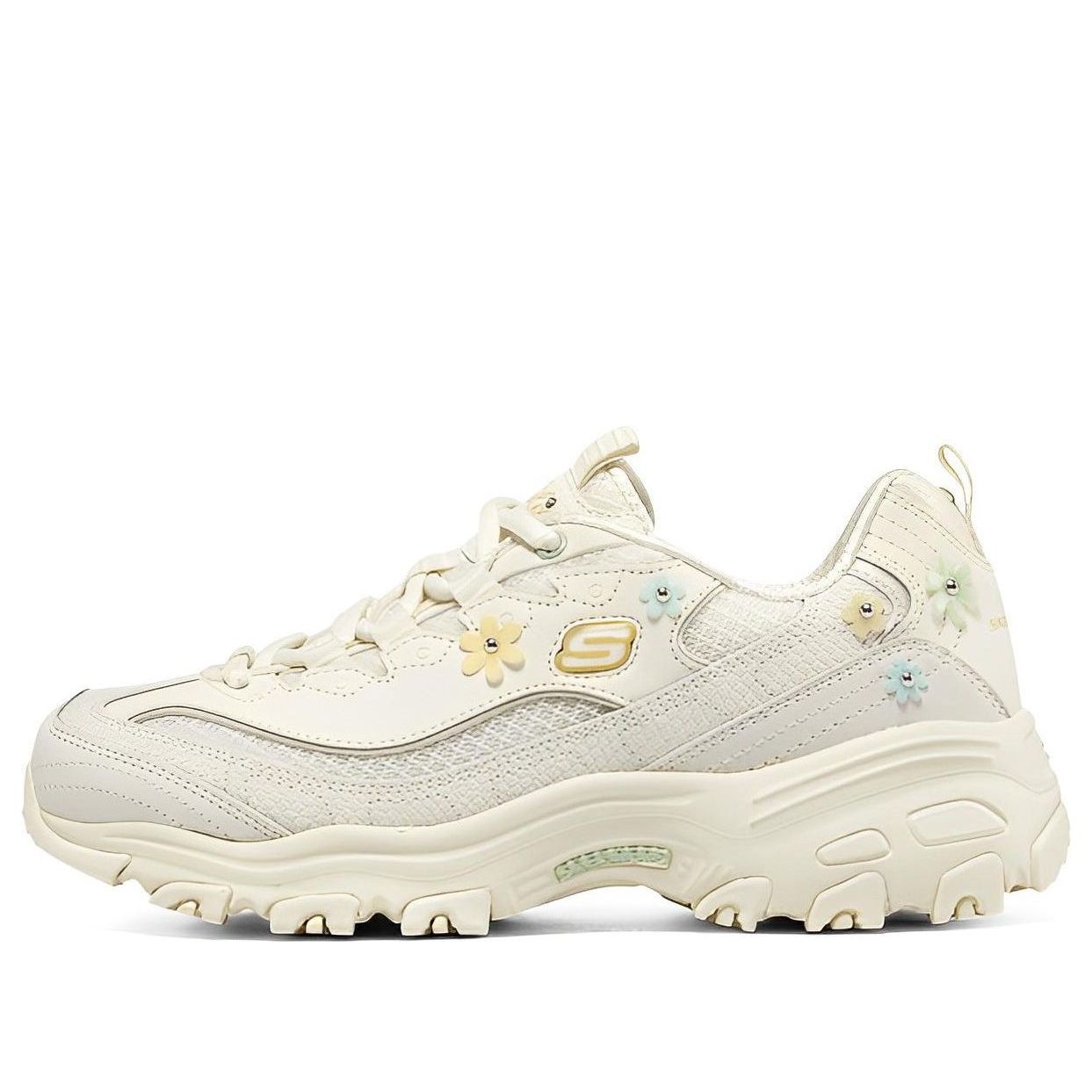 (WMNS) Skechers D'LITES 1.0 'Cream Yellow' 896188-OWHT sold by KicksCrew