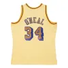Mitchell & Ness x NBA LA Lakers 1996-97 Space Knit Swingman Jersey 'Shaquille O'Neal 34' SMJYLF19119-LALYELL96SON sold by KicksCrew