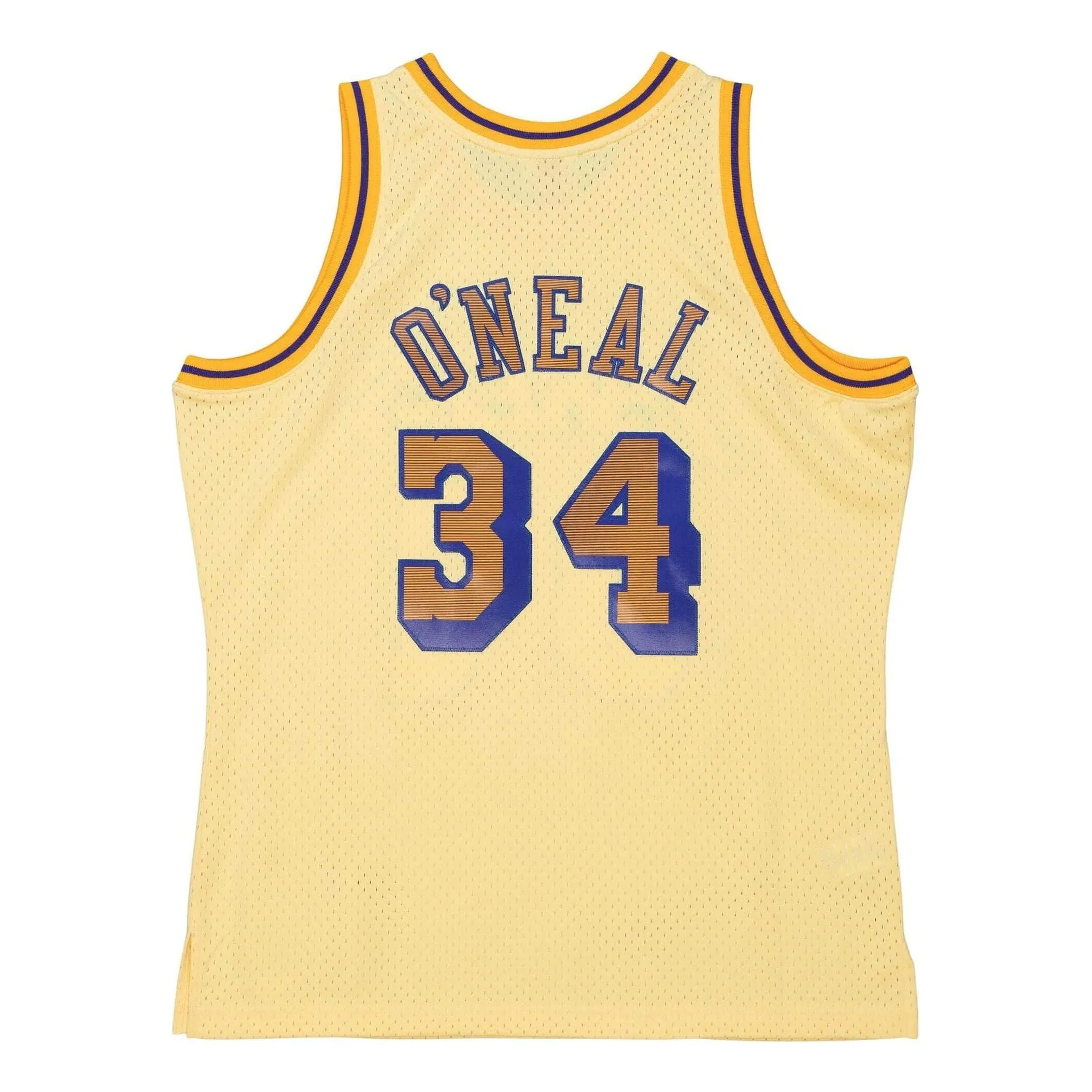 Mitchell & Ness x NBA LA Lakers 1996-97 Space Knit Swingman Jersey 'Shaquille O'Neal 34' SMJYLF19119-LALYELL96SON sold by KicksCrew product image thumbnail 2