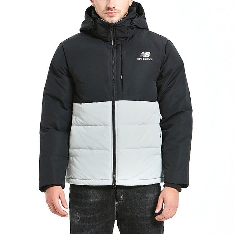 New Balance Windproof Lifestyle Down Jacket 'Black White' AMJ93551-LAN sold by KicksCrew product image thumbnail 3
