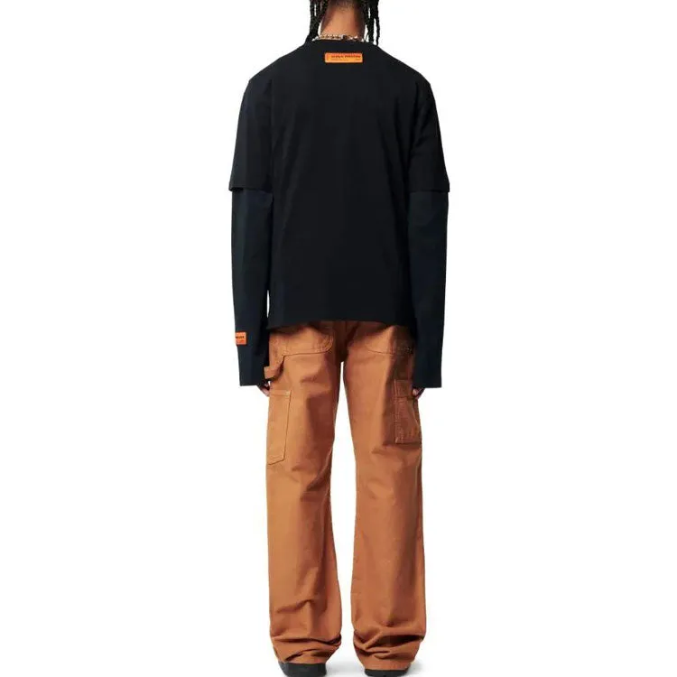 HERON PRESTON FW22 Logo Heron T-shirt 'Black' HMAA032C99JER0031010 sold by KicksCrew product image thumbnail 4