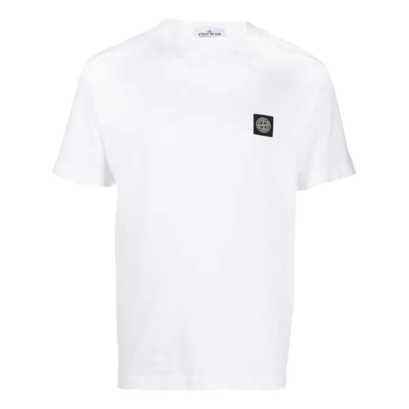 STONE ISLAND Patch T-shirt 'White' 101524113-A0001 sold by KicksCrew