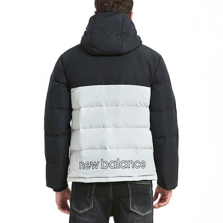 New Balance Windproof Lifestyle Down Jacket 'Black White' AMJ93551-LAN sold by KicksCrew product image thumbnail 4