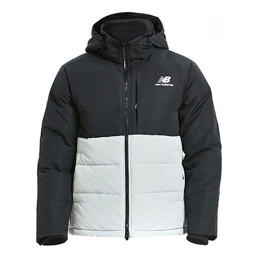 New Balance Windproof Lifestyle Down Jacket 'Black White' AMJ93551-LAN sold by KicksCrew