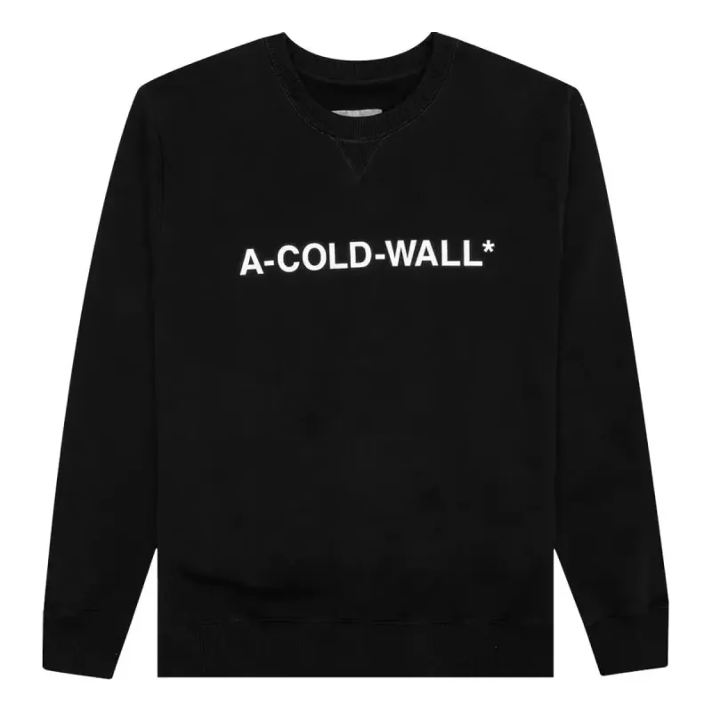 A-COLD-WALL* Essential Logo Crewneck Sweatshirt 'Black' ACWMW056-BLACK sold by KicksCrew