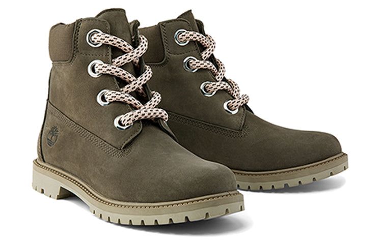 (WMNS) Timberland 6 Inch Premium Waterproof Wide Fit Boot 'Olive Nubuck' A2J5N sold by KicksCrew product image thumbnail 3