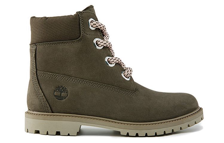 (WMNS) Timberland 6 Inch Premium Waterproof Wide Fit Boot 'Olive Nubuck' A2J5N sold by KicksCrew product image thumbnail 2