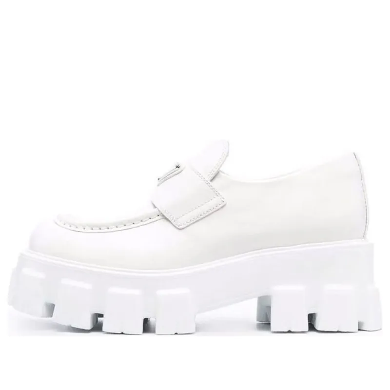 (WMNS) PRADA Brushed Leather Monolith Loafers 'White' 1D649M_B4L_F0009_F_B055 sold by KicksCrew