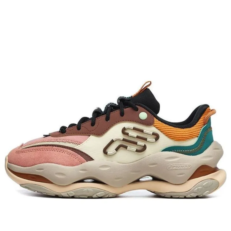 (WMNS) FILA FUSION Cheese Sneakers 'Brown Pink' T12W241103FPR sold by KicksCrew