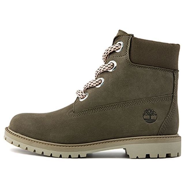 (WMNS) Timberland 6 Inch Premium Waterproof Wide Fit Boot 'Olive Nubuck' A2J5N sold by KicksCrew