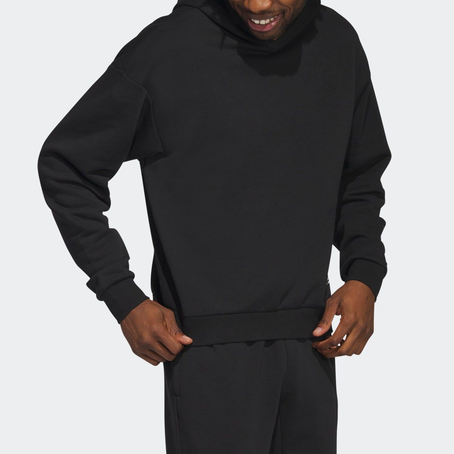 adidas Legends Hoodie 'Black' HY2765 sold by KicksCrew product image thumbnail 3