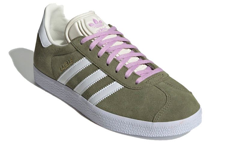 (WMNS) Adidas Originals Gazelle Shoes 'Focus Olive White' GX2055 sold by KicksCrew product image thumbnail 3