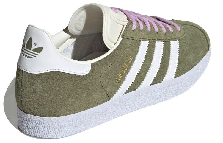 (WMNS) Adidas Originals Gazelle Shoes 'Focus Olive White' GX2055 sold by KicksCrew product image thumbnail 4