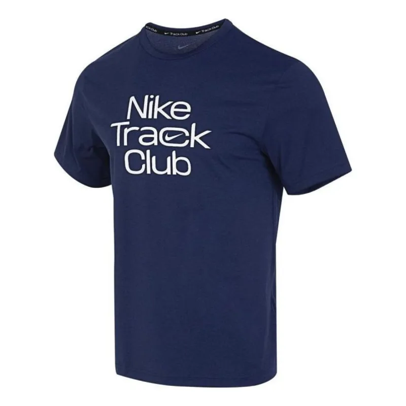 Nike Track Club Dri-FIT Short-Sleeve Running Top 'Blue' FB5513-410 sold by KicksCrew