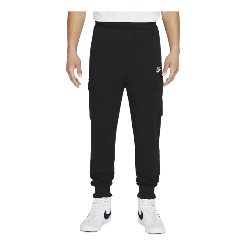 Nike Sportswear Club French Terry Cargo Pants 'Black' CZ9954-010 sold by KicksCrew