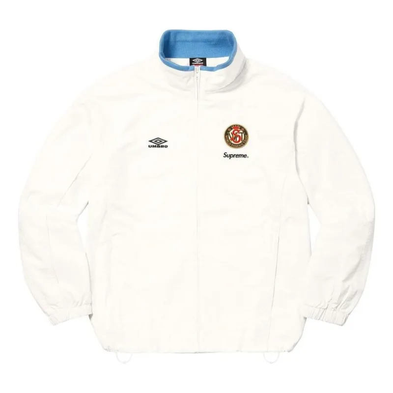 Supreme x Umbro Cotton Ripstop Track Jacket 'White Black' SUP-FW23-093 sold by KicksCrew