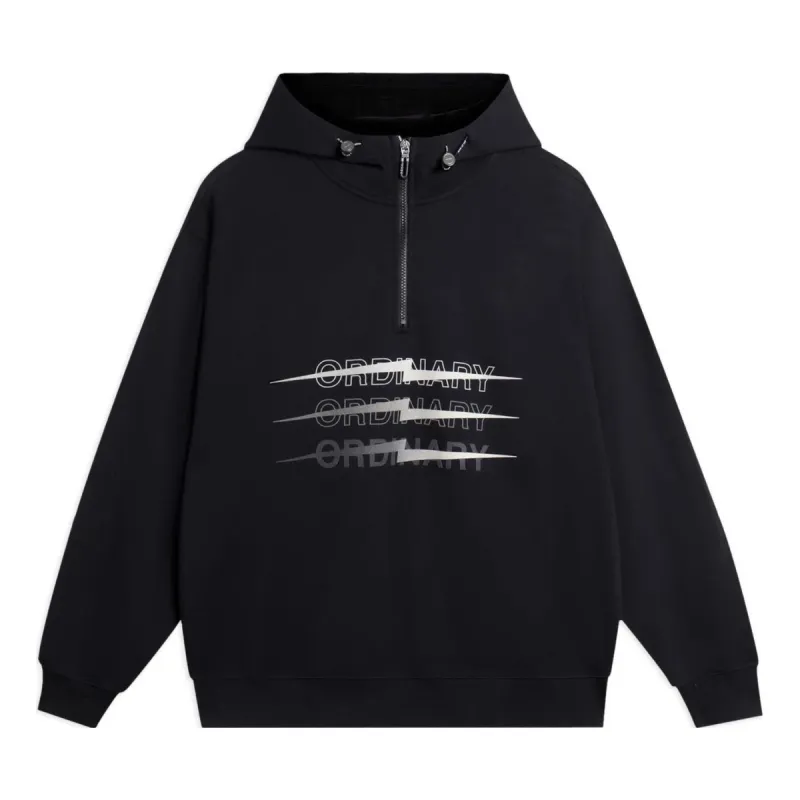 Li-Ning Way Of Wade Thunder Graphic Half Zip Hooded Jacket 'Black' AWDSC53-1 sold by KicksCrew