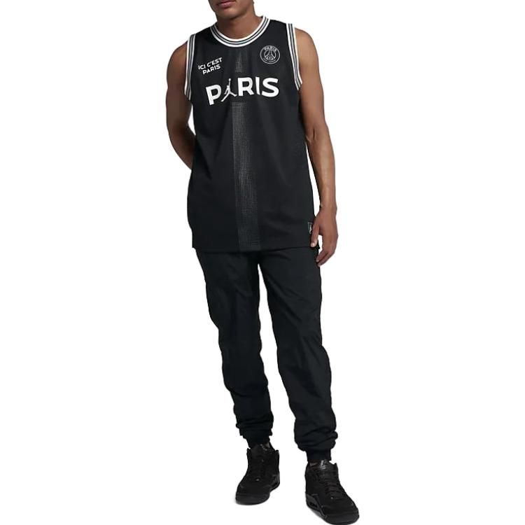 Air Jordan x PSG Ici Cest Paris Jersey 'Black' BQ4207-010 sold by KicksCrew product image thumbnail 2