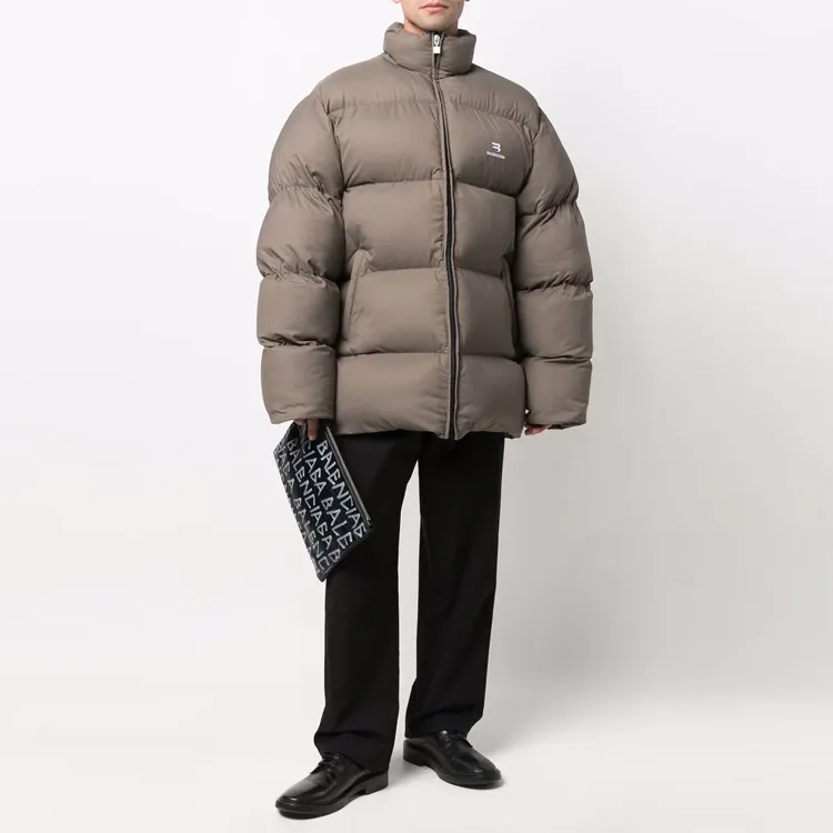 Balenciaga Sporty B Puffer Jacket 'Brown' 681440TJO032122 sold by KicksCrew product image thumbnail 2