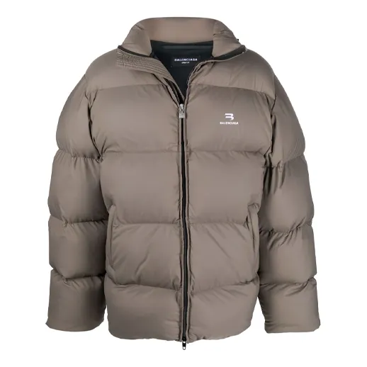 Balenciaga Sporty B Puffer Jacket 'Brown' 681440TJO032122 sold by KicksCrew