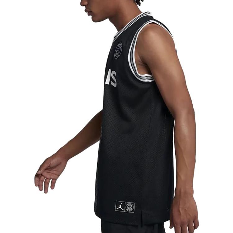 Air Jordan x PSG Ici Cest Paris Jersey 'Black' BQ4207-010 sold by KicksCrew product image thumbnail 4