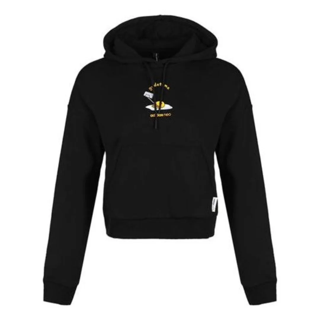 (WMNS) adidas Neo x Gudetama Casual Sport Hoodie 'Black' GU8164 sold by KicksCrew