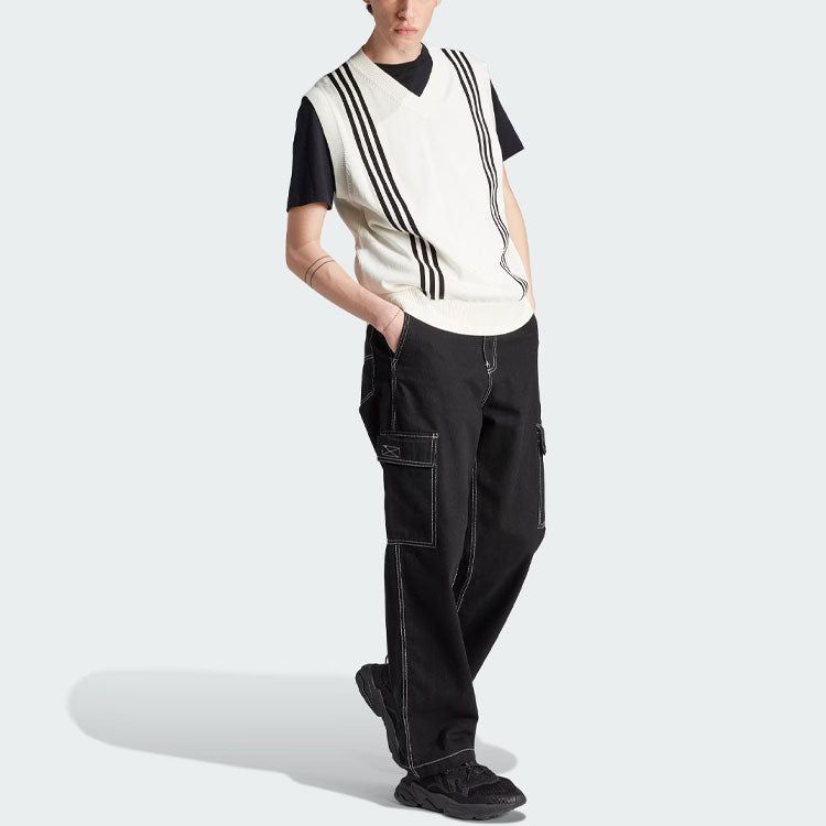 adidas Originals Hack Knitted Vest 'White Black' IM4574 sold by KicksCrew product image thumbnail 4
