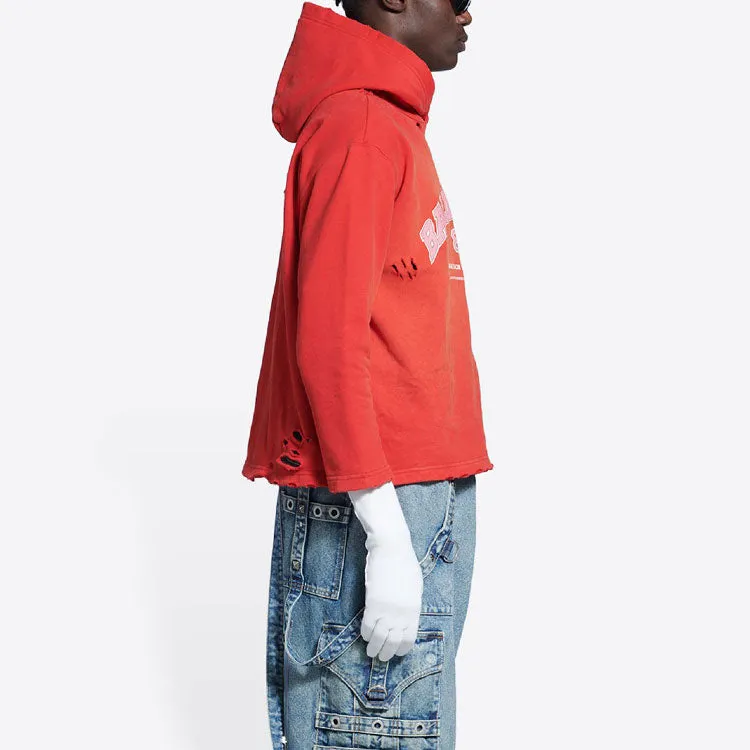 Balenciaga Maison Balenciaga Cropped Hoodie 'Cardi Red' 670946-TLVJ3-6441 sold by KicksCrew product image thumbnail 4