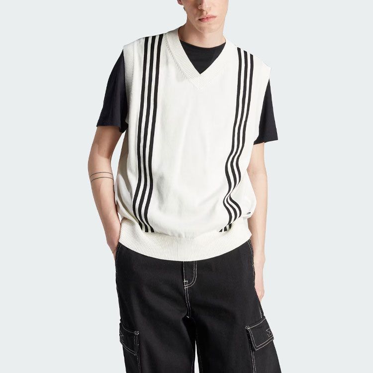 adidas Originals Hack Knitted Vest 'White Black' IM4574 sold by KicksCrew product image thumbnail 2