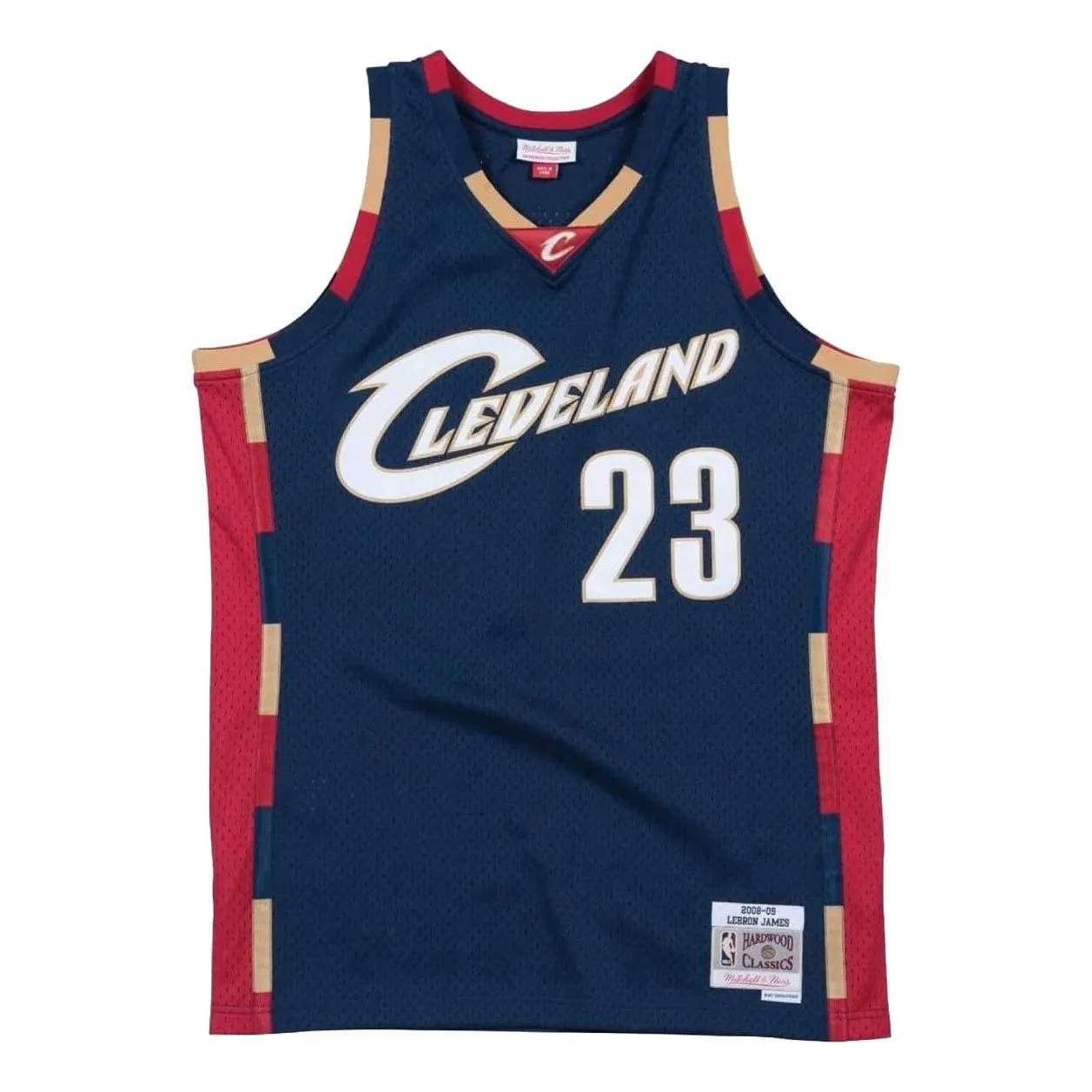 Mitchell & Ness NBA Swingman Jersey Cleveland Cavaliers Alternate 2008-09 Lebron James 'Navy Red' SMJYGS18156-CCANAVY08LJA sold by KicksCrew