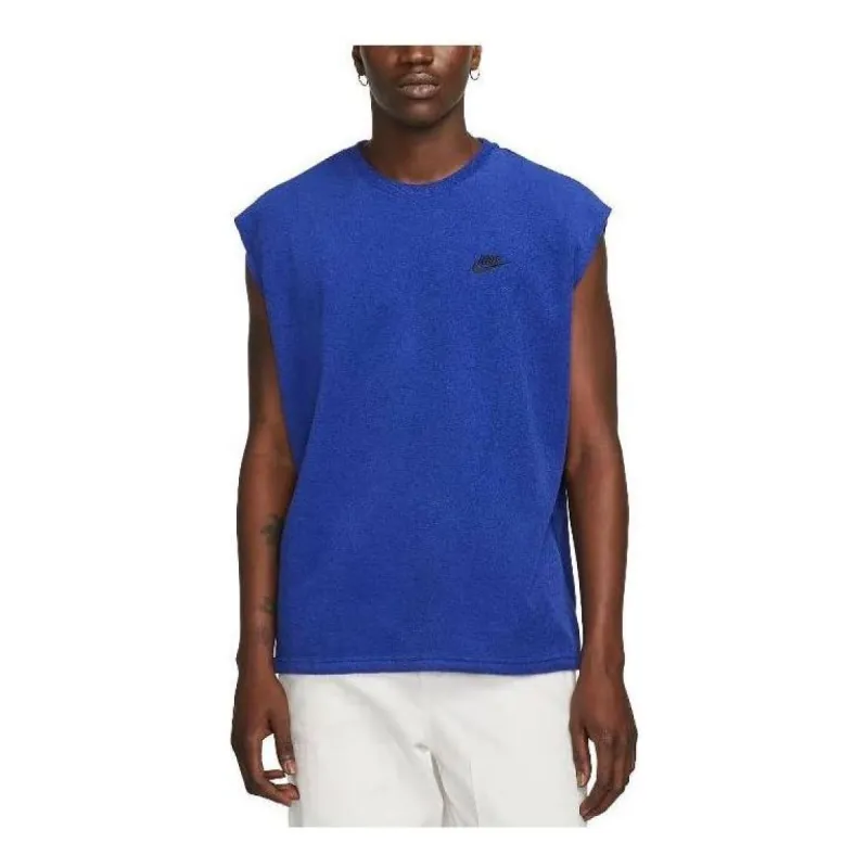 Nike Sportswear Club Fleece Tank 'Navy' DX0527-455 sold by KicksCrew