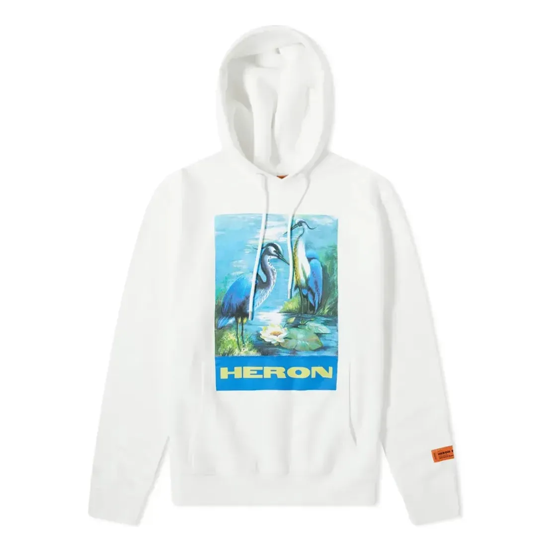 HERON PRESTON SS21 Herons Popover Hoodie 'White Multi-color' HMBB004F198080010288 sold by KicksCrew