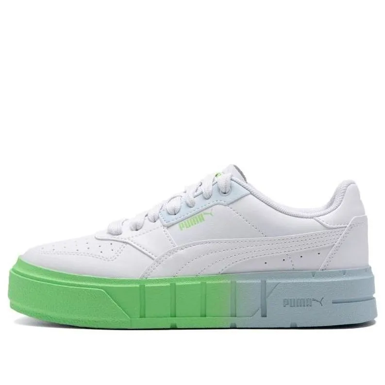 (WMNS) PUMA Cali Court Beach Days 'White Green' 393767-02 sold by KicksCrew