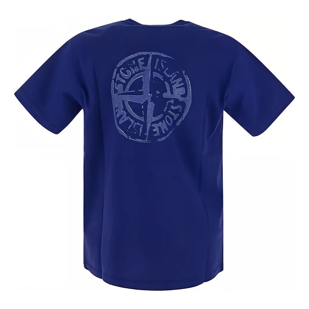 STONE ISLAND Plain Logo T-shirt 'Blue' 79152NS82-V0022 sold by KicksCrew product image thumbnail 2