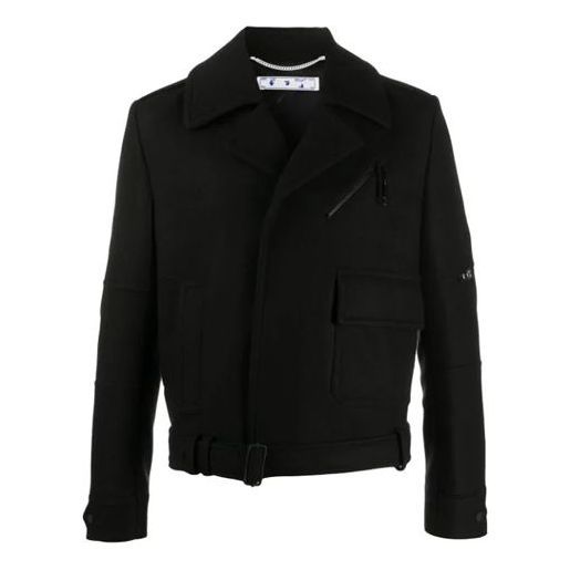 Off-White Big Logo Jacket 'Black' OMER001E20FAB0011001 sold by KicksCrew