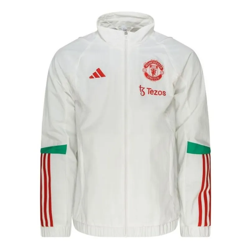 adidas Manchester United Tiro 23 Presentation Track Jacket 'White' IA8485 sold by KicksCrew