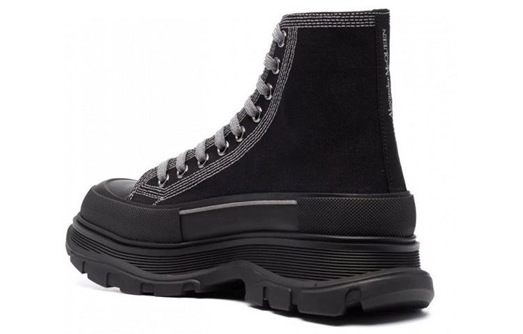 Alexander McQueen Tread Slick High-Top Sneakers 'Black Grey' 662681W4MV81081 sold by KicksCrew product image thumbnail 3