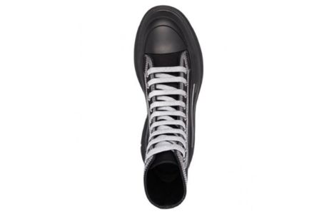 Alexander McQueen Tread Slick High-Top Sneakers 'Black Grey' 662681W4MV81081 sold by KicksCrew
