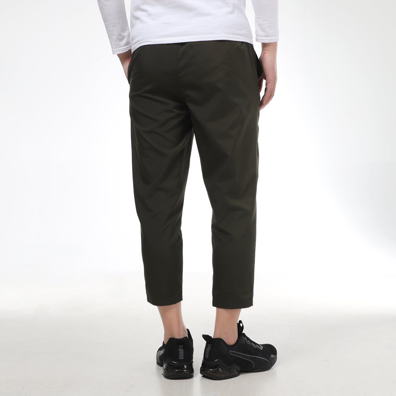 Puma Classics Silm Tepered Pants 'OliveGreen White' 531425-70 sold by KicksCrew product image thumbnail 4