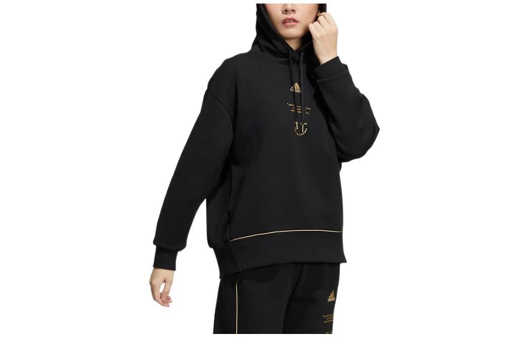 (WMNS) adidas Adi Logo Hoodie 'Black' HG1831 sold by KicksCrew product image thumbnail 3