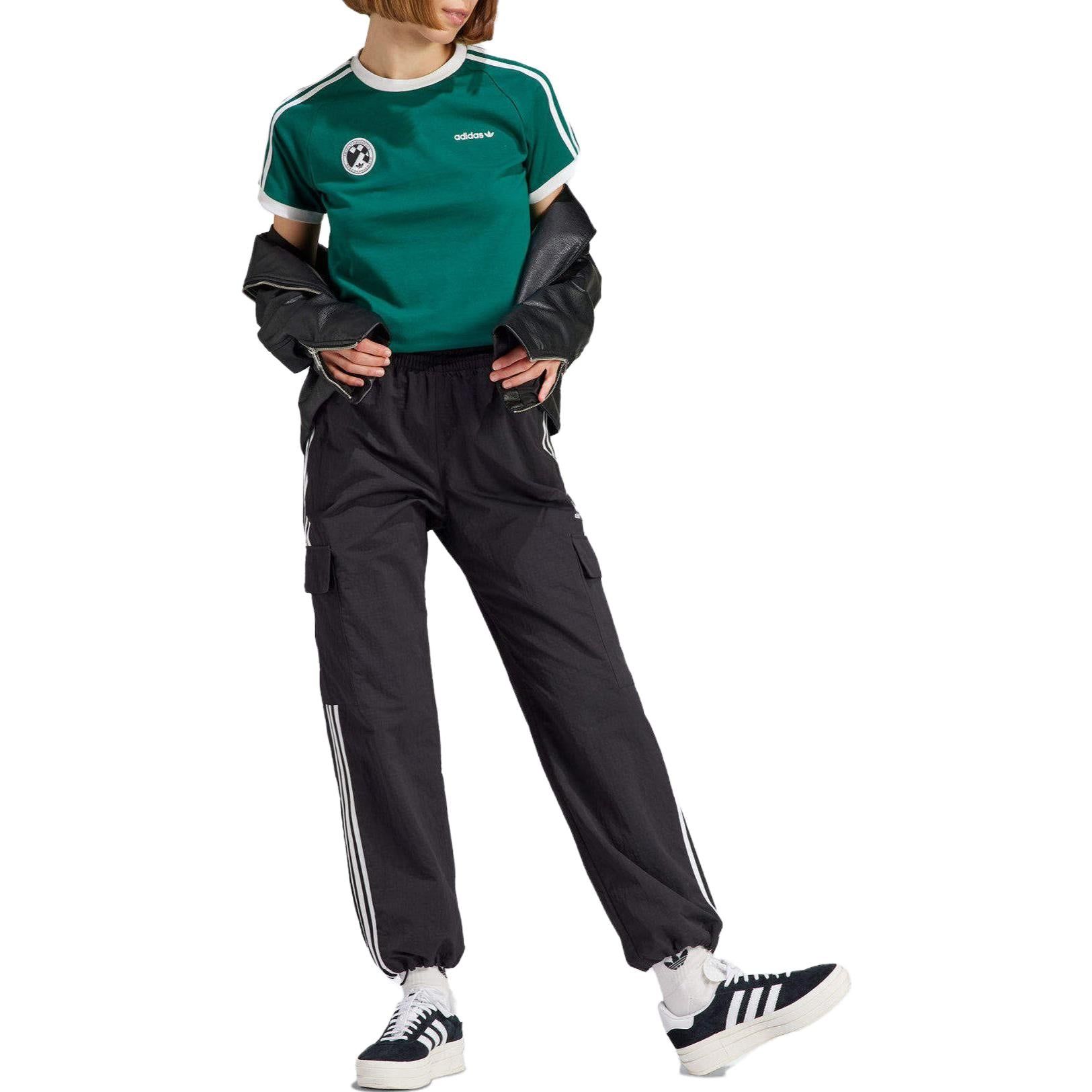 (WMNS) adidas Football Short Sleeve Tee 'Green' IR9785 sold by KicksCrew product image thumbnail 2