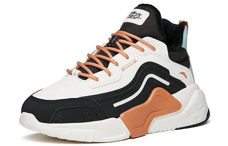 (WMNS) ANTA Leather Fleeced Running Shoes 'White Orange Black' 122148980-2 sold by KicksCrew product image thumbnail 2
