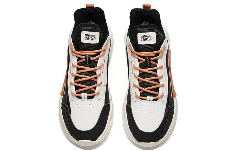 (WMNS) ANTA Leather Fleeced Running Shoes 'White Orange Black' 122148980-2 sold by KicksCrew product image thumbnail 3
