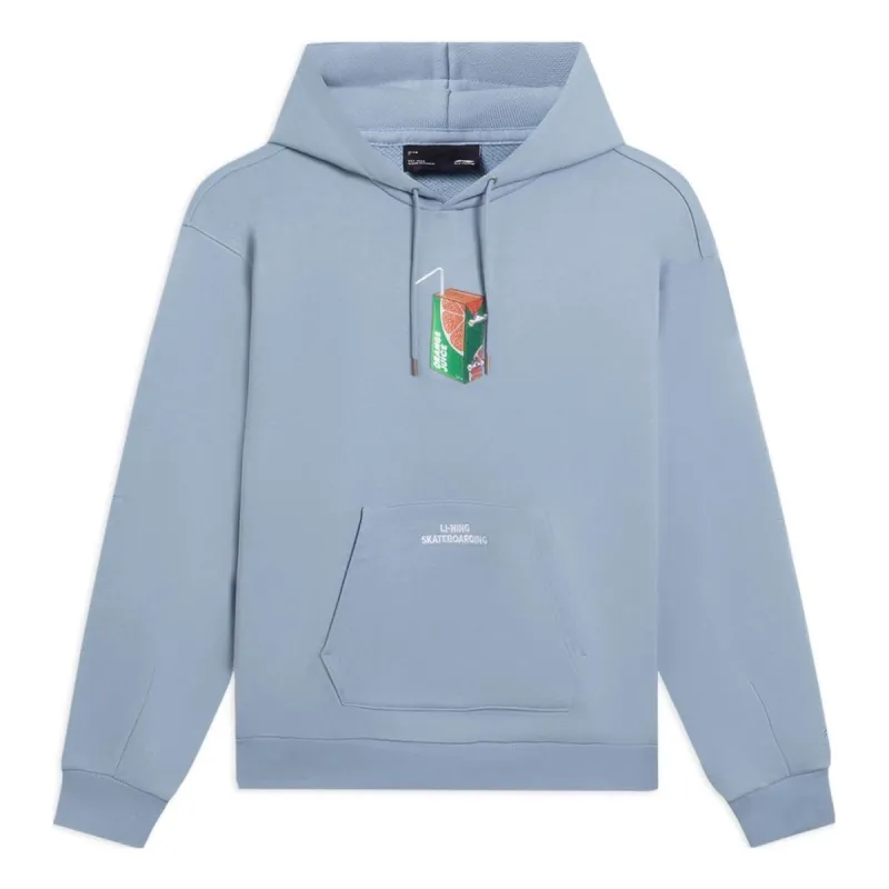 Li-Ning x Phil Hackett Graphic Hoodie 'Blue' AWDS909-2 sold by KicksCrew