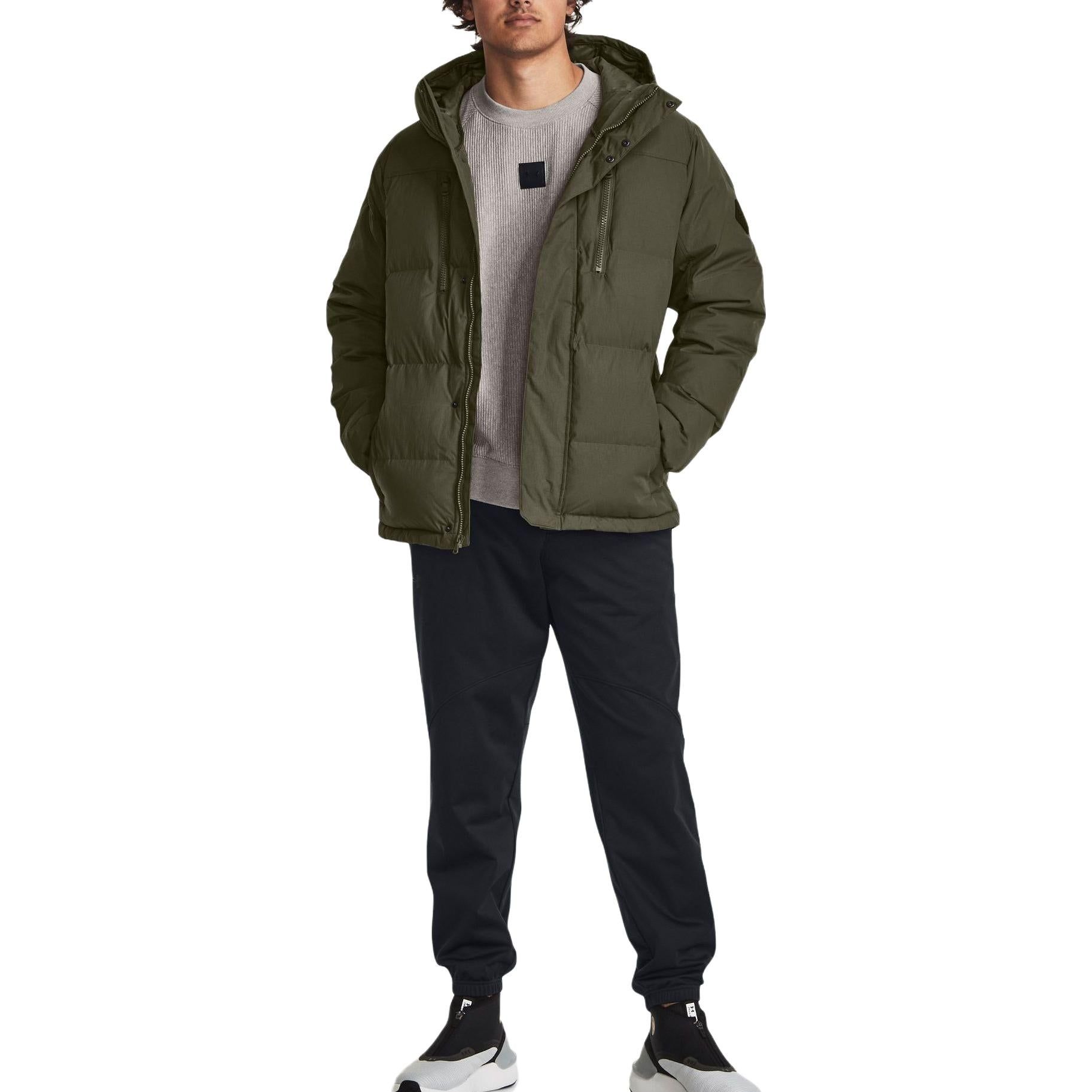 Under Armour ColdGear Infrared Fleece Down Jacket 'Olive Green' 1378830-390 sold by KicksCrew product image thumbnail 3