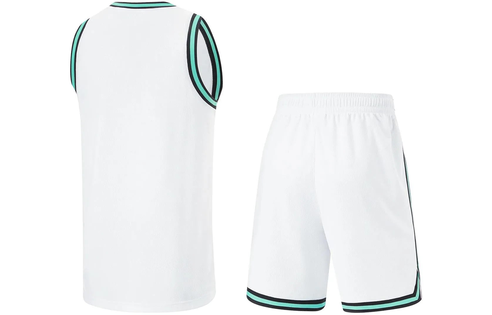 Li-Ning CBA Logo Basketball Suit 'White Green' AATU019-7 sold by KicksCrew product image thumbnail 2
