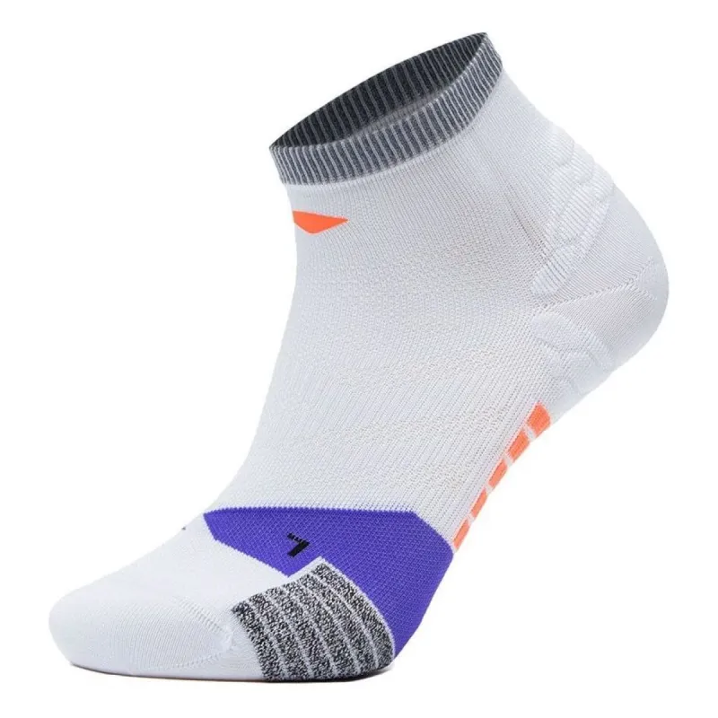 Li-Ning Running Short Socks 'White Purple' AWST101-5 sold by KicksCrew